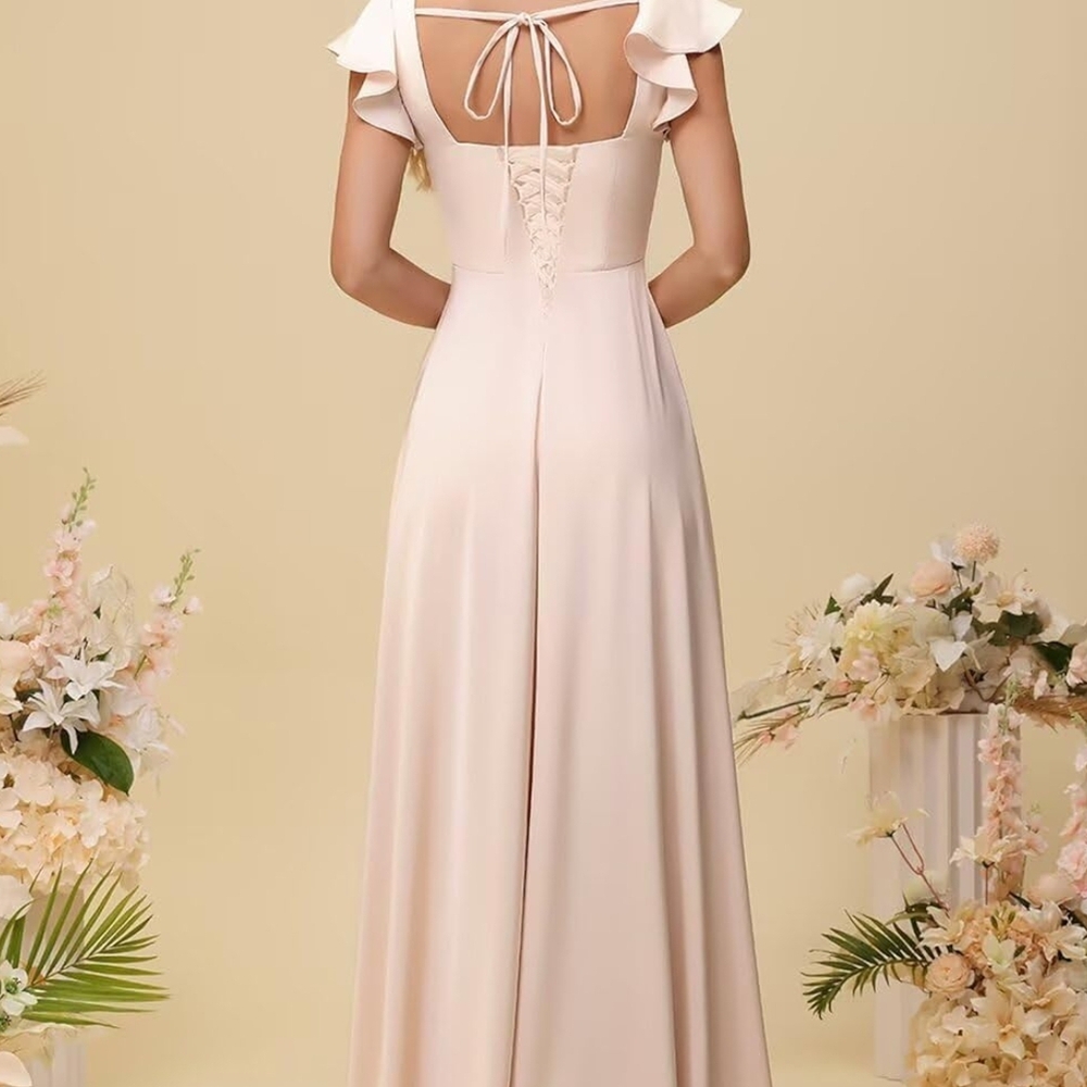 Elegant Cream Maxi Dress